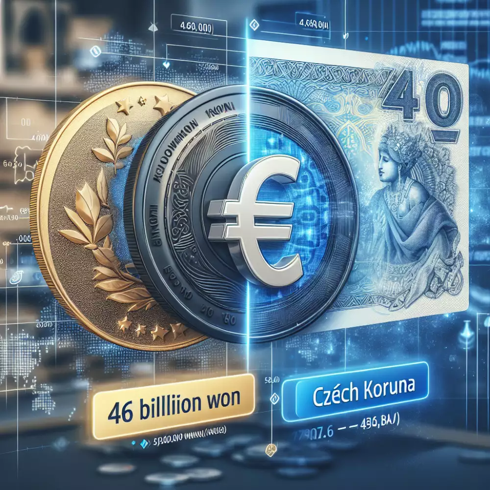 46 miliard won to czk